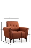 Fotoliu Atelier Del Sofa Hamlet Tile Red imaginea #6 — magazin online Desire.md