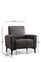 Fotoliu Atelier Del Sofa Horizon Dark Grey imaginea #6 — magazin online Desire.md