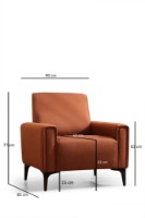 Fotoliu Atelier Del Sofa Horizon Tile Red imaginea #6 — magazin online Desire.md