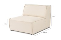 Fotoliu Atelier Del Sofa Puzzle Cream imaginea #12 — magazin online Desire.md