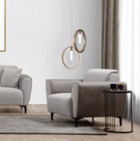 Кресло Atelier Del Sofa Aren Grey фото №3 — интернет-магазин Desire.md