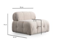 Fotoliu Atelier Del Sofa Petite Cream imaginea #2 — magazin online Desire.md