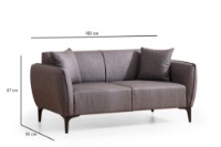 Canapea Atelier Del Sofa Belissimo Dark Grey imaginea #7 — magazin online Desire.md