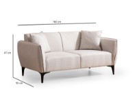 Canapea Atelier Del Sofa Belissimo Off White imaginea #6 — magazin online Desire.md