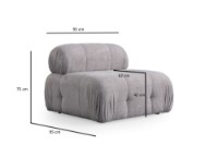 Fotoliu Atelier Del Sofa Petite Light Grey imaginea #2 — magazin online Desire.md