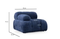 Fotoliu Atelier Del Sofa Petite Night Blue imaginea #2 — magazin online Desire.md