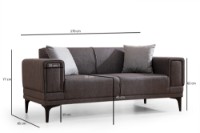 Canapea Atelier Del Sofa Horizon Dark Grey imaginea #7 — magazin online Desire.md