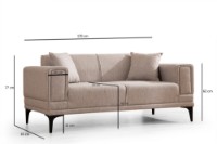 Canapea Atelier Del Sofa Horizon Light Brown imaginea #8 — magazin online Desire.md