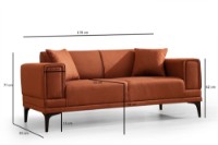 Canapea Atelier Del Sofa Horizon Tile Red imaginea #8 — magazin online Desire.md