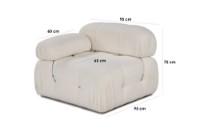 Fotoliu Atelier Del Sofa Bubble Beige imaginea #10 — magazin online Desire.md