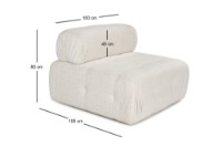 Fotoliu fără carcasă Atelier Del Sofa Doblo Cream imaginea #13 — magazin online Desire.md