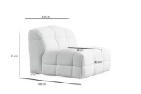 Fotoliu Atelier Del Sofa Pescara White imaginea #3 — magazin online Desire.md