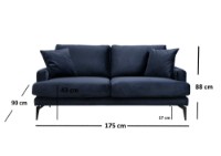 Диван Atelier Del Sofa Papira Navy Blue фото №4 — интернет-магазин Desire.md