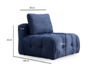 Fotoliu Atelier Del Sofa Amaris Navy Blue imaginea #2 — magazin online Desire.md