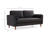 Диван Atelier Del Sofa Rome Black фото №10 — интернет-магазин Desire.md
