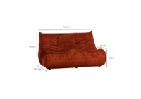 Canapea Atelier Del Sofa Bocek Red imaginea #7 — magazin online Desire.md