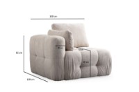 Кресло Atelier Del Sofa Amaris Beige фото №2 — интернет-магазин Desire.md