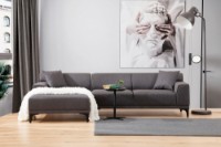 Canapea de colț Atelier Del Sofa Petra Anthracite