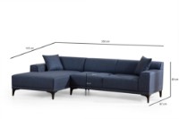 Угловой диван Atelier Del Sofa Petra Blue фото №8 — интернет-магазин Desire.md