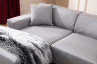 Угловой диван Atelier Del Sofa Petra Light Grey фото №3 — интернет-магазин Desire.md