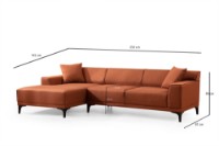 Canapea de colț Atelier Del Sofa Petra Orange imaginea #8 — magazin online Desire.md