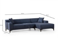 Canapea de colț Atelier Del Sofa Petra Blue imaginea #8 — magazin online Desire.md