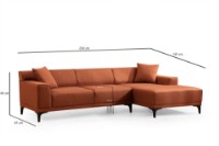 Угловой диван Atelier Del Sofa Petra Orange фото №9 — интернет-магазин Desire.md