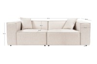 Canapea Atelier Del Sofa Lora Light Brown imaginea #10 — magazin online Desire.md