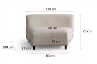 Угловой диван Atelier Del Sofa Pars Cream фото №11 — интернет-магазин Desire.md