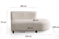 Угловой диван Atelier Del Sofa Pars Cream фото №12 — интернет-магазин Desire.md