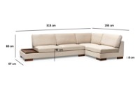 Угловой диван Atelier Del Sofa Tulip Beige фото №9 — интернет-магазин Desire.md