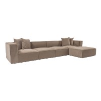 Угловой диван Atelier Del Sofa Sora Cappuccino фото №4 — интернет-магазин Desire.md