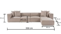 Угловой диван Atelier Del Sofa Sora Sand Beige фото №17 — интернет-магазин Desire.md