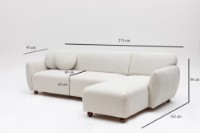 Угловой диван Atelier Del Sofa Eddy White фото №13 — интернет-магазин Desire.md