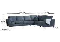 Угловой диван Atelier Del Sofa Tempo фото №7 — интернет-магазин Desire.md