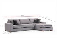 Canapea de colț Atelier Del Sofa Lena Light Grey imaginea #8 — magazin online Desire.md
