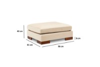 Угловой диван Atelier Del Sofa Tulip Beige фото №12 — интернет-магазин Desire.md