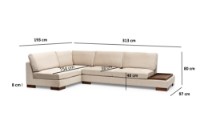Угловой диван Atelier Del Sofa Tulip Beige фото №13 — интернет-магазин Desire.md