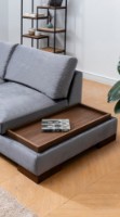 Угловой диван Atelier Del Sofa Tulip Dark Grey фото №4 — интернет-магазин Desire.md