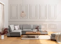 Угловой диван Atelier Del Sofa Tulip Light Grey фото №2 — интернет-магазин Desire.md