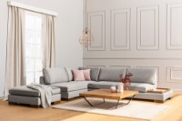 Угловой диван Atelier Del Sofa Tulip Light Grey фото №5 — интернет-магазин Desire.md