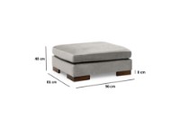 Угловой диван Atelier Del Sofa Tulip Light Grey фото №12 — интернет-магазин Desire.md