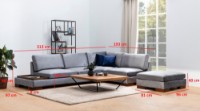 Угловой диван Atelier Del Sofa Tulip Dark Grey фото №10 — интернет-магазин Desire.md