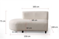 Canapea de colț Atelier Del Sofa Pars Cream Corner v2 imaginea #13 — magazin online Desire.md
