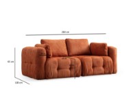 Canapea Atelier Del Sofa Amaris Orange imaginea #8 — magazin online Desire.md