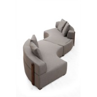 Canapea de colț Atelier Del Sofa Gondol-5 Grey imaginea #3 — magazin online Desire.md