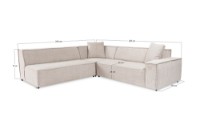 Canapea de colț Atelier Del Sofa Puzzle Light Brown imaginea #13 — magazin online Desire.md