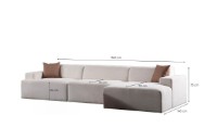 Угловой диван Atelier Del Sofa Melva фото №8 — интернет-магазин Desire.md