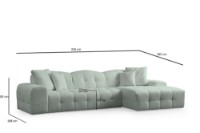 Угловой диван Atelier Del Sofa Pescara Pale Green фото №9 — интернет-магазин Desire.md