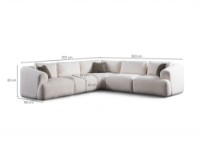 Угловой диван Atelier Del Sofa Sofia фото №10 — интернет-магазин Desire.md